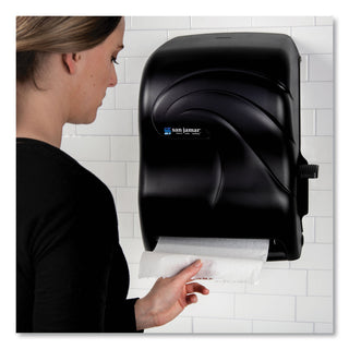 San Jamar® Lever Roll Towel Dispenser, Oceans, Black Pearl, 12 15/16 x 9 1/4 x 16 1/2 (911909)