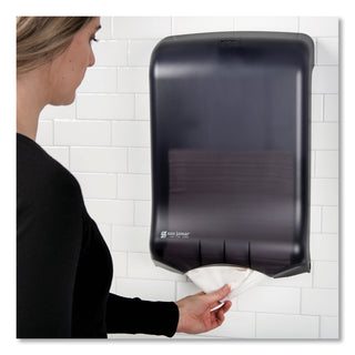 San Jamar® Ultrafold Multifold/C-Fold Towel Dispenser, Classic, Black, 11 3/4 x 6 1/4 x 18 (SJMT1700TBK)