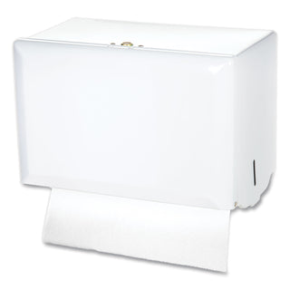 San Jamar® Singlefold Paper Towel Dispenser, White, 10 3/4 x 6 x 7 1/2 (T1800WH)