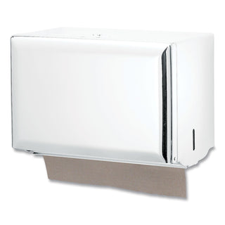 San Jamar® Singlefold Paper Towel Dispenser, White, 10 3/4 x 6 x 7 1/2 (T1800WH)