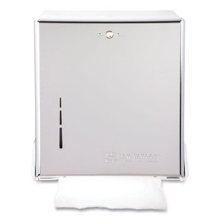 San Jamar® True Fold C-Fold/Multifold Paper Towel Dispenser, Chrome, 11 5/8 x 5 x 14 1/2 (SJMT1905XC)