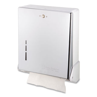 San Jamar® True Fold C-Fold/Multifold Paper Towel Dispenser, Chrome, 11 5/8 x 5 x 14 1/2 (SJMT1905XC)