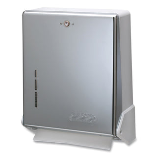 San Jamar® True Fold C-Fold/Multifold Paper Towel Dispenser, Chrome, 11 5/8 x 5 x 14 1/2 (SJMT1905XC)