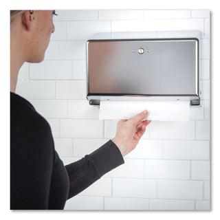 San Jamar® Mini C-Fold/Multifold Towel Dispenser, Chrome, 11 1/8 x 3 7/8 x 7 7/8 (T1950XC)