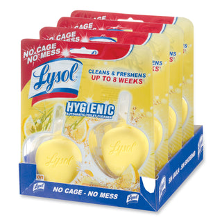 LYSOL® Brand Hygienic Automatic Toilet Bowl Cleaner, Lemon Breeze, 2/Pack (RAC83723)