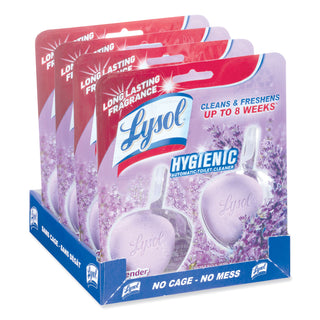 LYSOL® Brand Hygienic Automatic Toilet Bowl Cleaner, Cotton Lilac, 2/Pack (RAC83722)