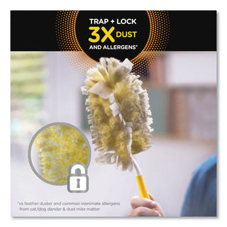 Swiffer® Dusters Heavy Duty, Dust Lock Fiber, Yellow, Unscented, 6 Pack Refill, 4/Case, 24 Total (PGC21620CT)