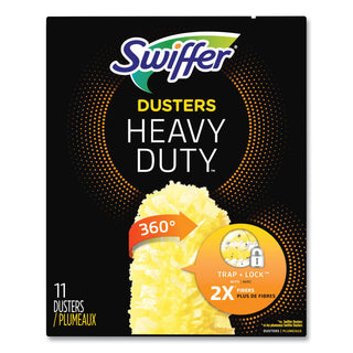 Swiffer® Dusters Heavy Duty Dust Lock Fiber, 2" X 6", Unscented, 11 Per Refill Pack, 3/Pack, 33 Total (PGC99035)