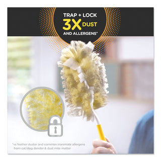 Swiffer® Dusters Heavy Duty Dust Lock Fiber, 2" X 6", Unscented, 11 Per Refill Pack, 3/Pack, 33 Total (PGC99035)