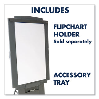 Quartet® Duramax Portable Presentation Easel, Adjusts 39" to 72" High, Plastic, Gray (QRT200E)