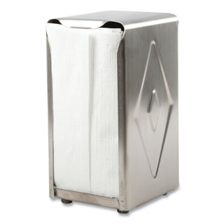 San Jamar® Tabletop Napkin Dispenser, Tall Fold, 3 3/4 x 4 x 7 1/2, Capacity: 150, Chrome (SANH900X)