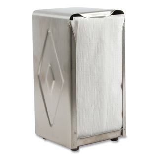 San Jamar® Tabletop Napkin Dispenser, Tall Fold, 3 3/4 x 4 x 7 1/2, Capacity: 150, Chrome (SANH900X)