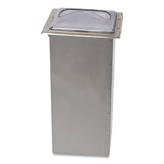 San Jamar® In-Counter Napkin Dispenser, 7 x 5.5 x 19.63, Clear/Stainless Steel (SJMH2003CLSS)