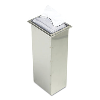 San Jamar® In-Counter Napkin Dispenser, 7 x 5.5 x 19.63, Clear/Stainless Steel (SJMH2003CLSS)