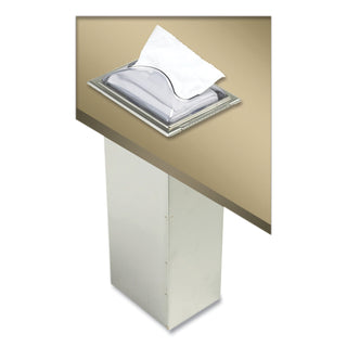 San Jamar® In-Counter Napkin Dispenser, 7 x 5.5 x 19.63, Clear/Stainless Steel (SJMH2003CLSS)