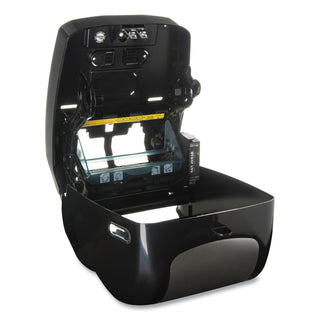 San Jamar® Tear-N-Dry Touchless Roll Towel Dispenser, 16 3/4 x 10 x 12 1/2, Black/Silver (SJMT1370BKSS)
