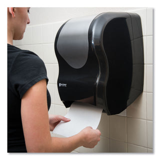 San Jamar® Tear-N-Dry Touchless Roll Towel Dispenser, 16 3/4 x 10 x 12 1/2, Black/Silver (SJMT1370BKSS)