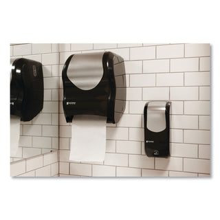 San Jamar® Tear-N-Dry Touchless Roll Towel Dispenser, 16 3/4 x 10 x 12 1/2, Black/Silver (SJMT1370BKSS)