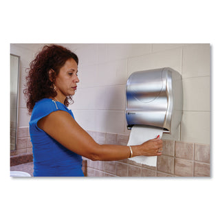 San Jamar® Tear-N-Dry Touchless Roll Towel Dispenser, 16 3/4 x 10 x 12 1/2, Silver (SJMT1370SS)
