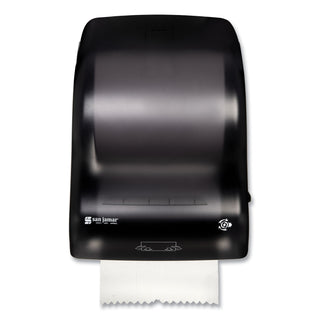 San Jamar® Simplicity Mechanical Roll Towel Dispenser, 15.25" x 13" x 10.25", Black (SJMT7400TBK)
