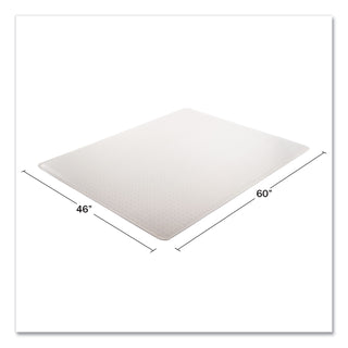 deflecto® ExecuMat All Day Use Chair Mat for High Pile Carpet, 46 x 60, Rectangular, Clear (DEFCM17443F)