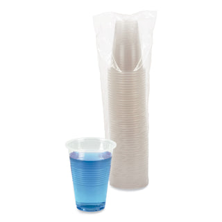 Boardwalk® Translucent Plastic Cold Cups, 16 oz, Polypropylene, 50 Cups/Sleeve, 20 Sleeves/Carton (BWKTRANSCUP16)