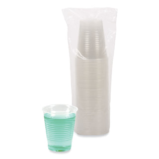 Boardwalk® Translucent Plastic Cold Cups, 12 oz, Polypropylene, 50 Cups/Sleeve, 20 Sleeves/Carton (BWKTRANSCUP12)