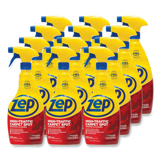 Zep Commercial® High Traffic Carpet Cleaner, Fresh Scent, 32 oz Spray Bottle, 12/Carton (ZPEZUHTC32CT)