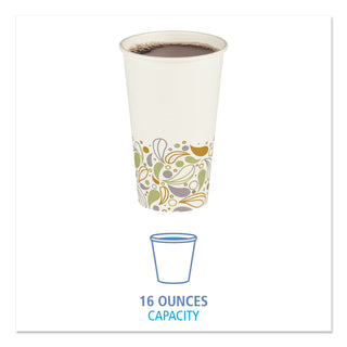 Boardwalk® Deerfield Printed Paper Hot Cups, 16 oz, 50 Cups/Sleeve, 20 Sleeves/Carton (BWKDEER16HCUP)