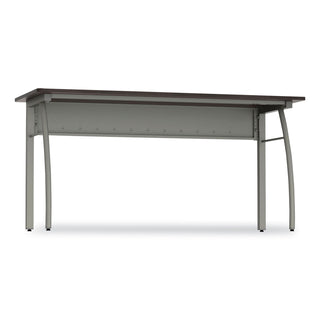 Linea Italia® Trento Line Rectangular Desk, 59.13w x 23.63d x 29.5h, Mocha/Gray (LITTR742MOC)