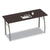 Linea Italia® Trento Line Rectangular Desk, 59.13w x 23.63d x 29.5h, Mocha/Gray (LITTR742MOC)