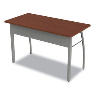 Linea Italia® Trento Line Rectangular Desk, 47.25w x 23.63d x 29.5h, Cherry (LITTR733CH)