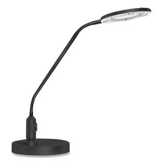 Alera® Clamp-On, 3 Diopter LED Desktop Magnifier, 6.88"w x 16.63"d x 16.75"h, Black (ALELEDM765B)