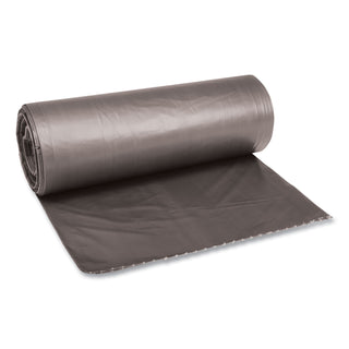 Boardwalk® Low-Density Waste Can Liners, 60 gal, 0.95 mil, 38" x 58", Gray, 25 Bags/Roll, 4 Rolls/Carton (BWK528)