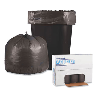 Boardwalk® Low-Density Waste Can Liners, 30 gal, 0.95 mil, 30" x 36", Gray, 25 Bags/Roll, 4 Rolls/Carton (BWK3036SH)