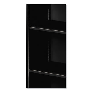 HON® Metal Bookcase, Three-Shelf, 34-1/2w x 12-5/8d x 41h, Black (HONS42ABCP)