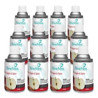 TimeMist® Premium Metered Air Freshener Refill, Dutch Apple & Spice, 6.6 oz Aerosol, 12/CT (TMS1042818)