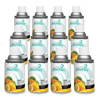 TimeMist® Premium Metered Air Freshener Refill, Citrus, 6.6 oz Aerosol, 12/Carton (TMS1042781)