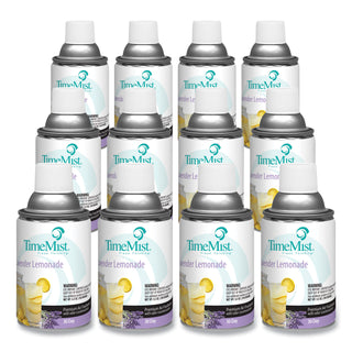 TimeMist® Premium Metered Air Freshener Refill, Lavender Lemonade, 5.3 oz Aerosol, 12/Carton (TMS1042757)