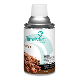 TimeMist® Cinnamon Premium Air Freshener Spray, Aerosol, 5.3 fl oz (0.2 quart), Cinnamon, 30 Day, Long Lasting, Odor Neutralizer (TMS1042746)