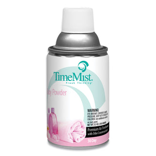 TimeMist® Premium Metered Air Freshener Refill, Baby Powder, 5.3 oz Aerosol, 12/Carton (TMS1042686)