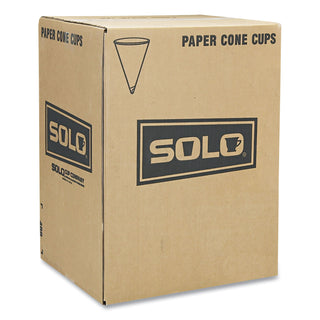 SOLO® Cone Water Cups, Cold, Paper, 4oz, White, 200/Bag, 25 Bags/Carton (SLO4BRCT)