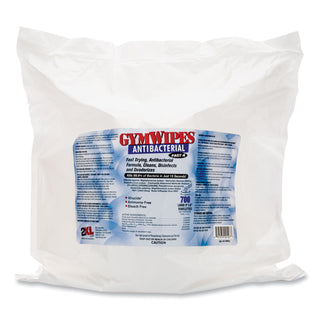 2XL Antibacterial Gym Wipes Refill, 6 x 8, 700 Wipes/Pack, 4 Packs/Carton (TXLL101)
