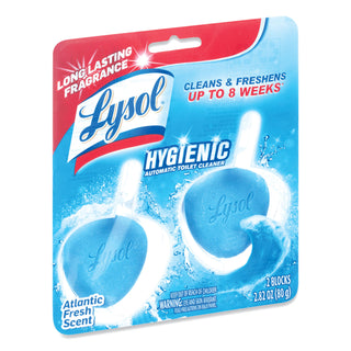 LYSOL® Brand Hygienic Automatic Toilet Bowl Cleaner, Atlantic Fresh, 2/Pack (RAC83721)