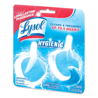 LYSOL® Brand Hygienic Automatic Toilet Bowl Cleaner, Atlantic Fresh, 2/Pack (RAC83721)