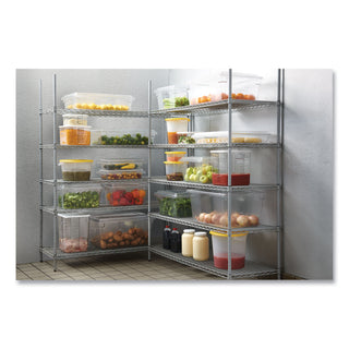Rubbermaid® Commercial Food/Tote Boxes, 5 gal, 12 x 18 x 9, Clear, Plastic (3304CL)