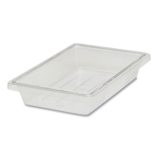 Rubbermaid® Commercial Food/Tote Boxes, 5 gal, 12 x 18 x 9, Clear, Plastic (3304CL)