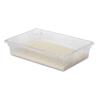 Rubbermaid® Commercial Food/Tote Boxes, 8.5 gal, 26 x 18 x 6, Clear, Plastic (3308-16CL)
