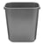 Rubbermaid® Commercial Deskside Plastic Wastebasket, 3.5 gal, Plastic, Black (2955BK)
