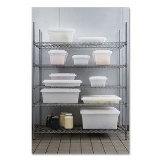 Rubbermaid® Commercial Food/Tote Boxes, 21.5 gal, 26 x 18 x 15, White, Plastic (3501WH)
